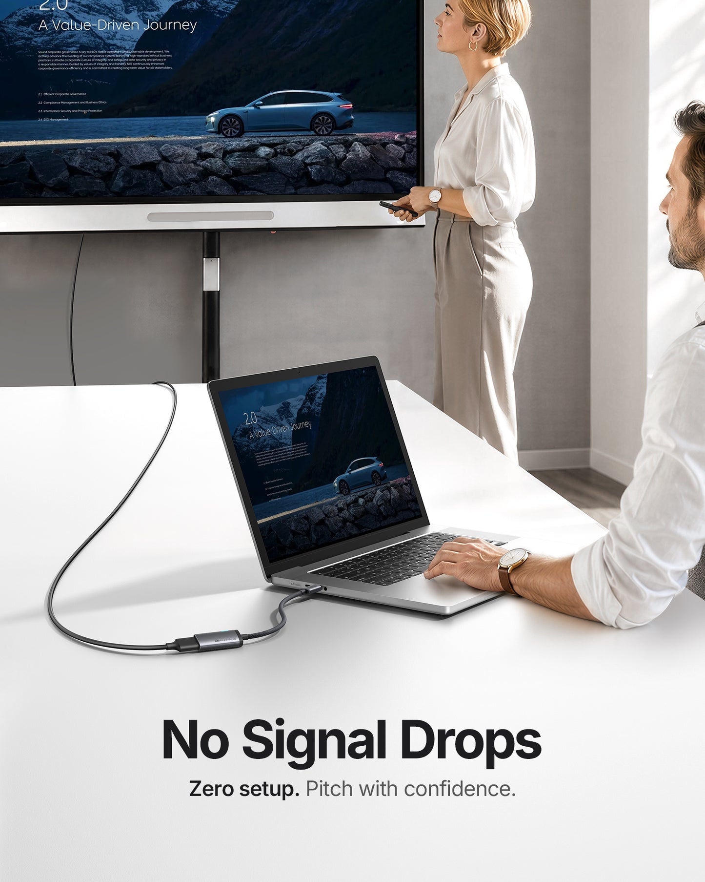 INIU C60 USB-C till HDMI-adapter 4K 60Hz för iPhone och MacBook