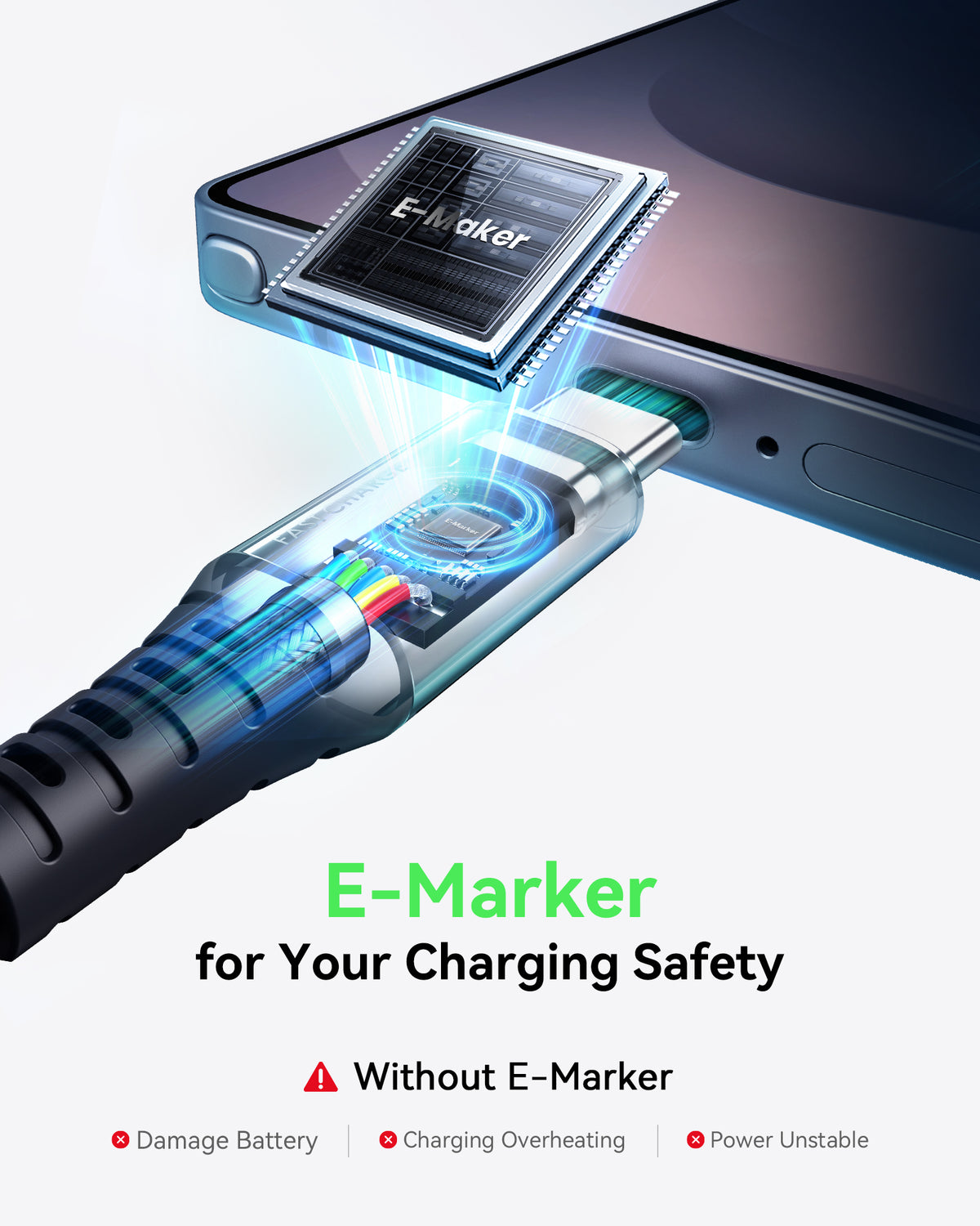 INIU Cougar D5CC USB-C naar USB-C kabel 100W
