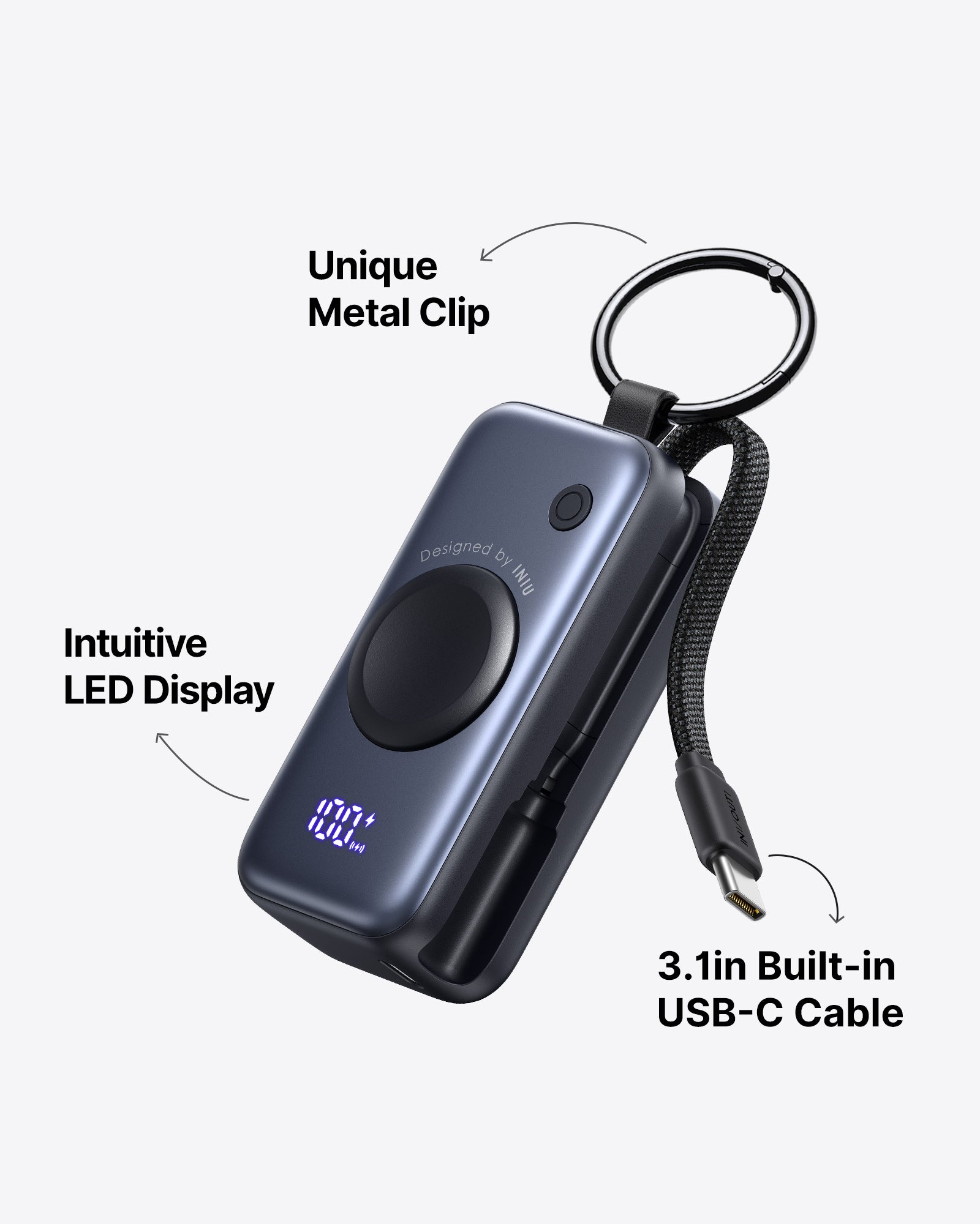 INIU SnapGo P81 Powerbank für iWatch 5W 5.000mAh