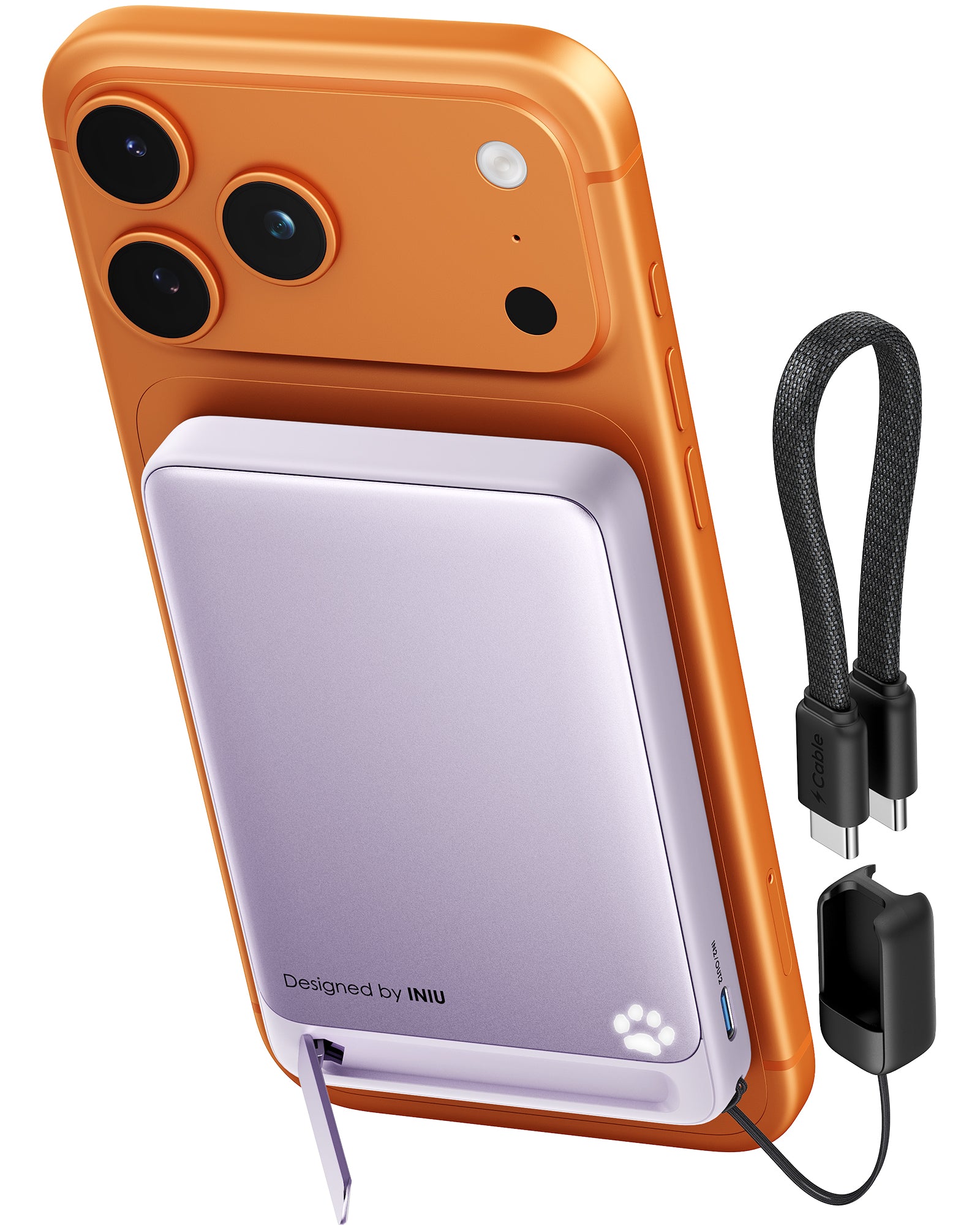INIU SnapGo magnetisk powerbank 10000mAh 15W, Qi2 MagSafe