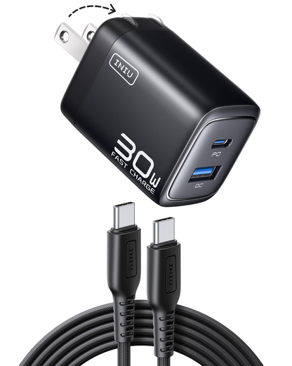 INIU Caricabatterie a doppia porta A12 da 30 W