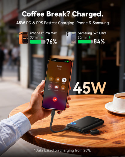 INIU Pawsible P41 Powerbank, Snabbladdning, 45W, 10000mAh