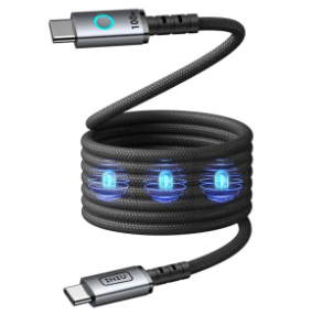 INIU Cavo magnetico leopardato da USB C a USB C da 100 W C21-P1
