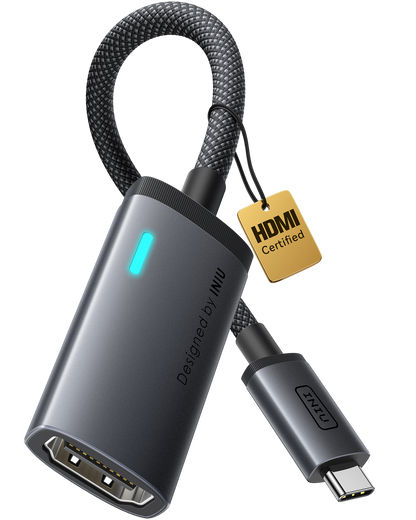 INIU C60 USB-C till HDMI-adapter 4K 60Hz för iPhone och MacBook