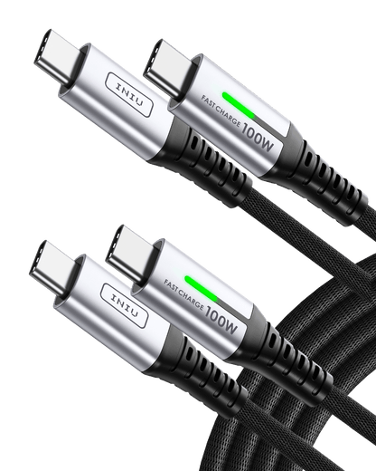 Cavo INIU D5CC da USB C a C 100W (6.6ft, confezione da 2)
