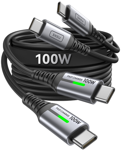 INIU Cavo USB C a C D5CC da 100 W (1 metro, confezione da 2)