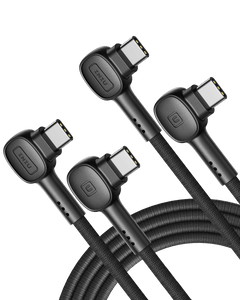 INIU D6CC 90° Design USB C Cable 100W (6.6ft, 2-Pack)
