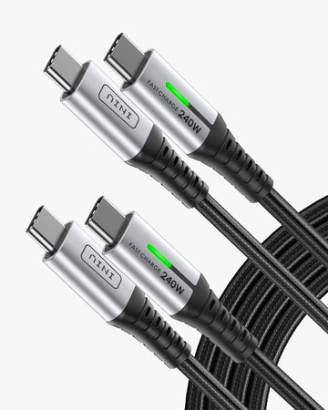 INIU D7CC USB C a C Cable 240W (6,6 pies, paquete de 2)