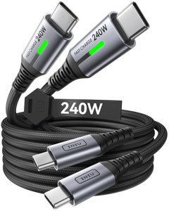 INIU D7CC USB C to C Cable 240W (6.6ft, 2-Pack)