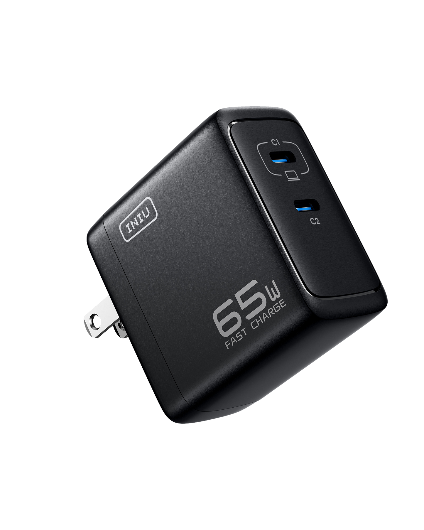 INIU I624 65W Dual Ports Wand ladegerät, GaN Material