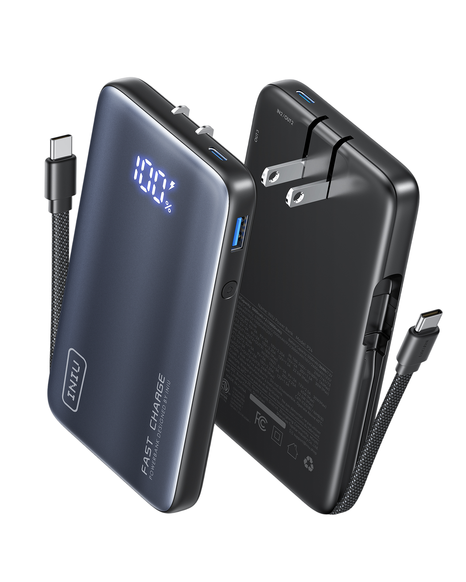 INIU Power Bank Multi P24 45W 10000mAh