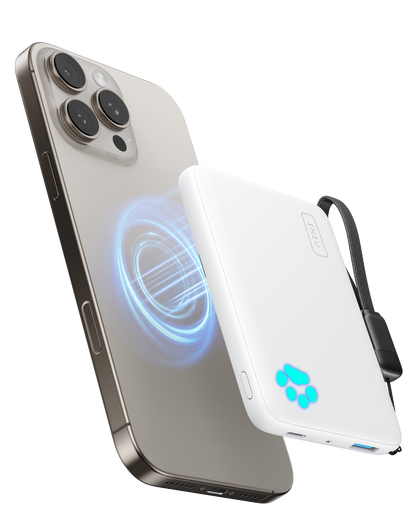 Banco de energía INIU Pawsible P43-E1 Qi2 de 15 W y 10 000 mAh con cargador Magsafe
