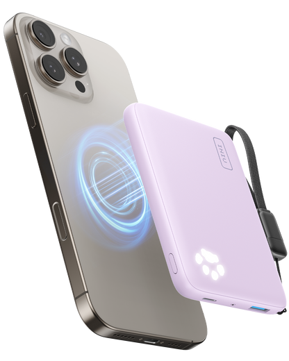 Banco de energía INIU Pawsible P43-E1 Qi2 de 15 W y 10 000 mAh con cargador Magsafe