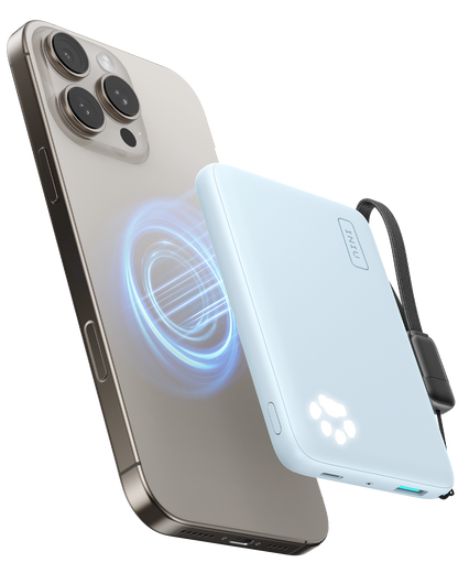 Banco de energía INIU Pawsible P43-E1 Qi2 de 15 W y 10 000 mAh con cargador Magsafe