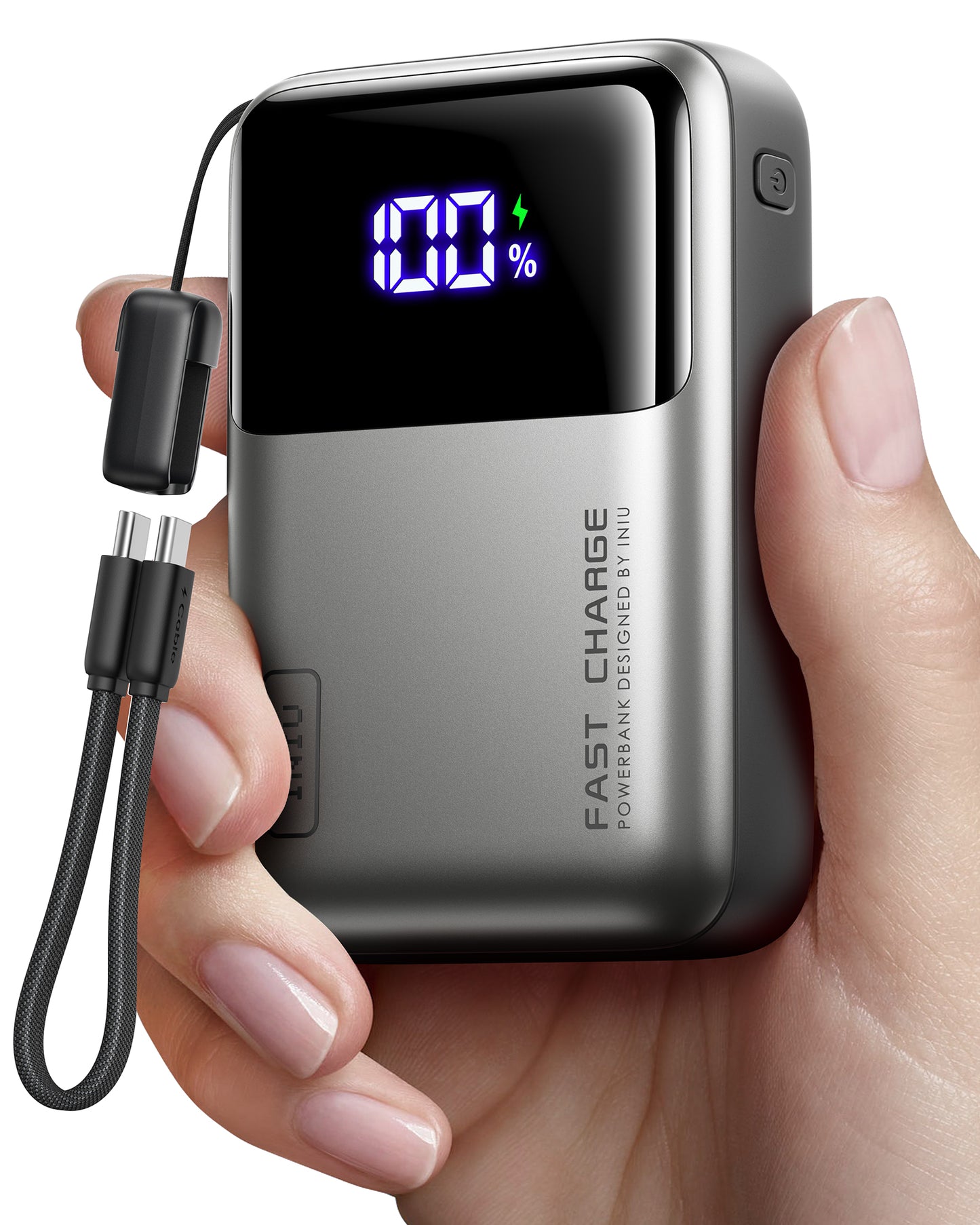 INIU Banco de energía Cougar P62, el más pequeño, 65 W, 20 000 mAh