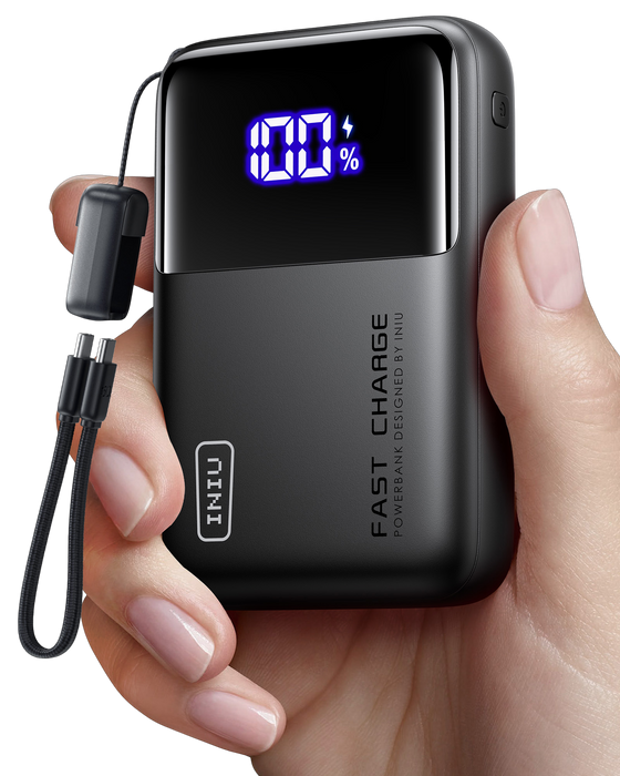 INIU Banco de energía Cougar P62, el más pequeño, 65 W, 20 000 mAh