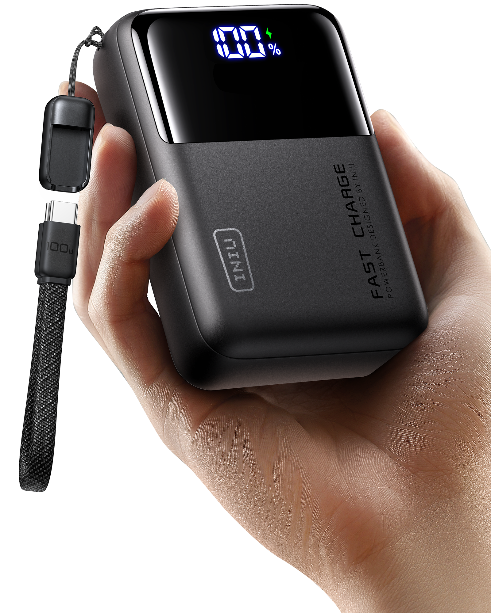 INIU Cougar P63 laptop powerbank, kleinste model, 25000mAh, 100W