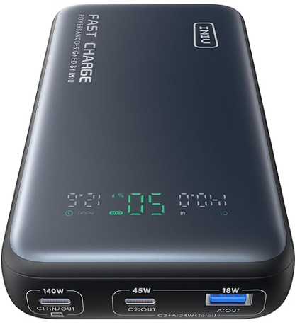INIU 140-W-Powerbank, kleinstes Modell mit 25000 mAh und Schnellladefunktion, tragbares Ladegerät