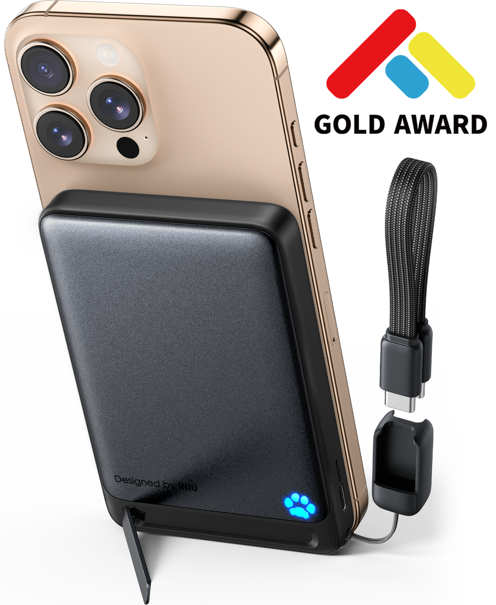 INIU SnapGo P73-E1 Wireless Charger Qi2 15W 10000mAh