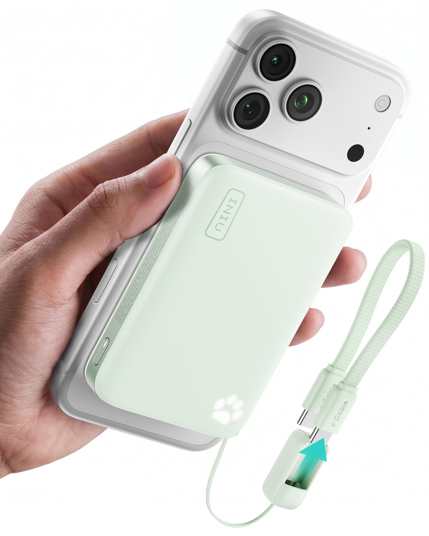 INIU SnapGo Kompakte magnetische Powerbank 10000mAh 25W, Qi2.2 MagSafe