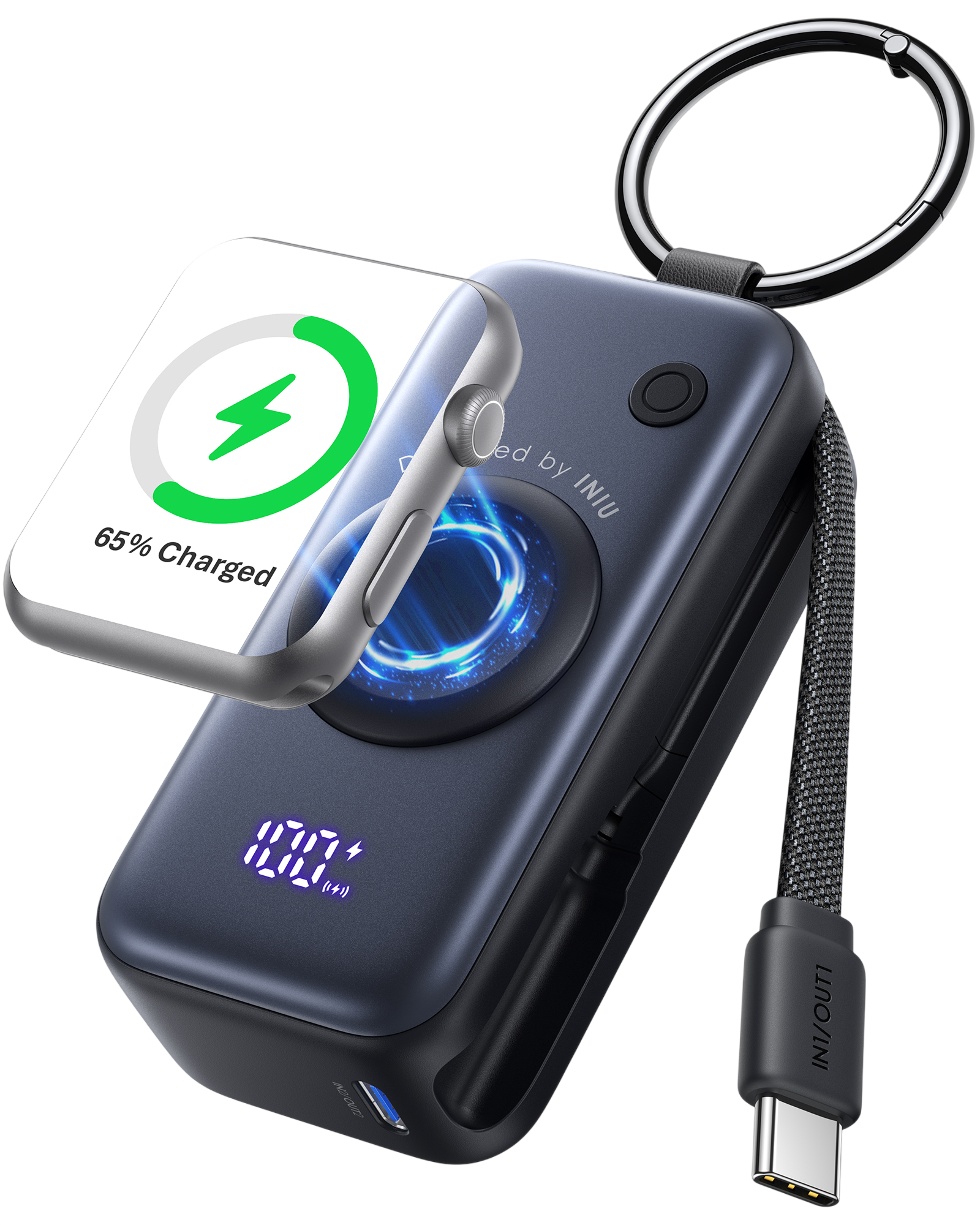 INIU SnapGo P81 Powerbank für iWatch 5W 5.000mAh