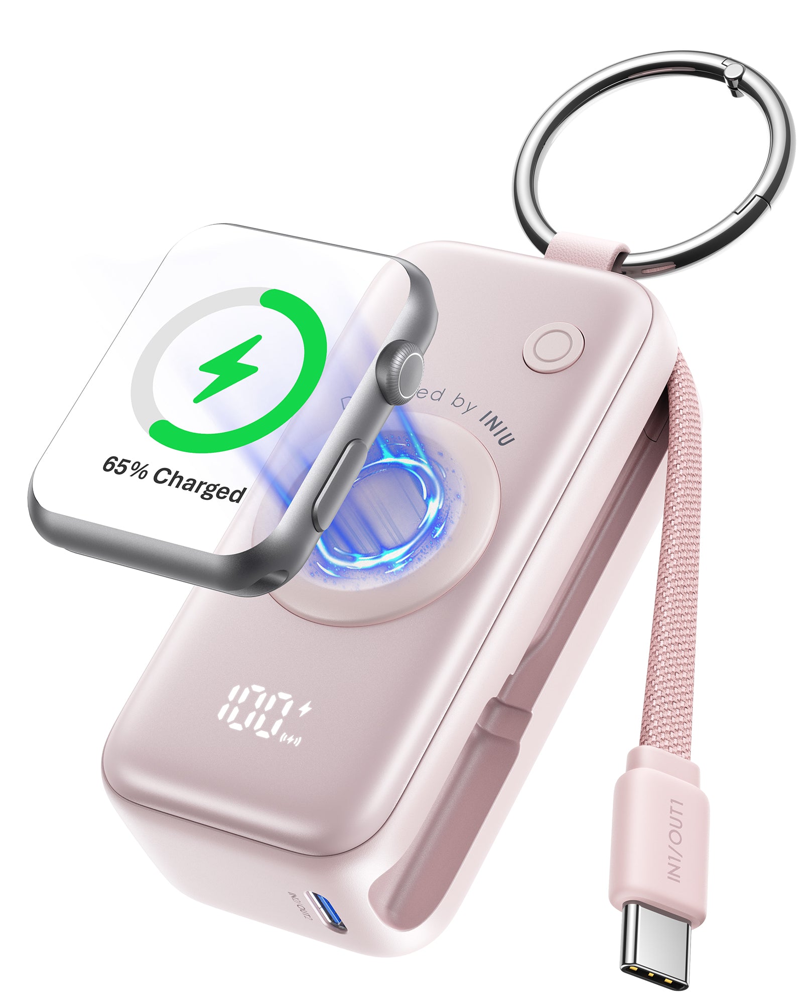 INIU SnapGo P81-E1 Powerbank voor iWatch 5W 5.000mAh