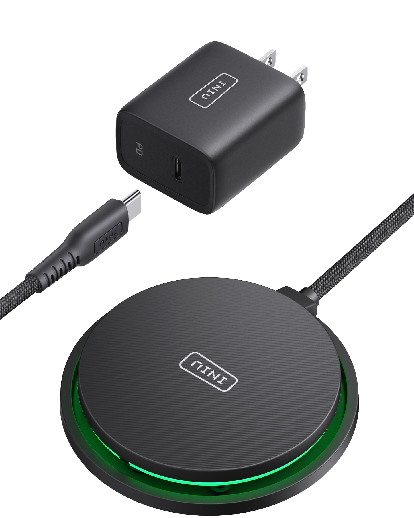 INIU W11-E1 Qi2 15W magnetisches LED-Wireless-Ladegerät