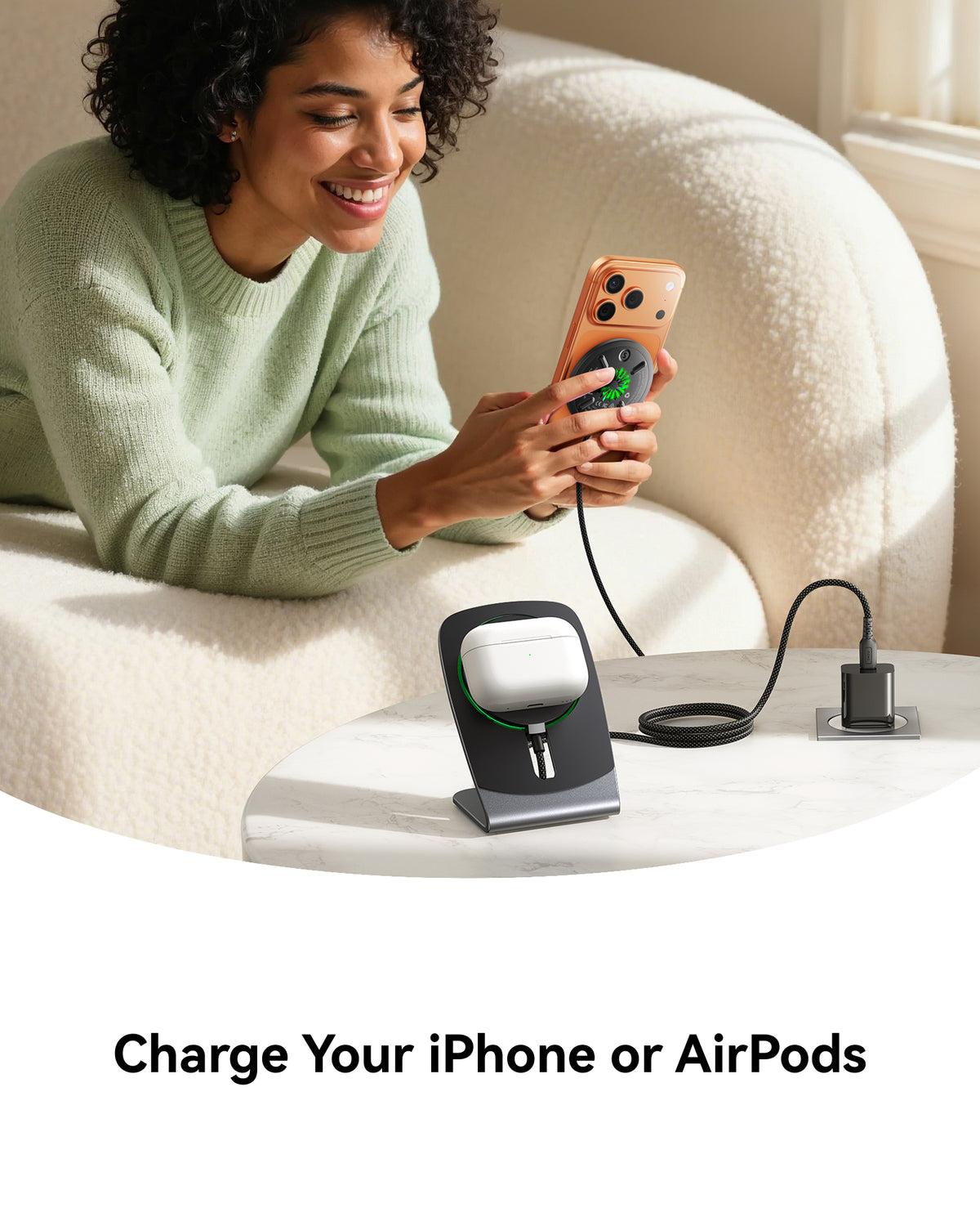 INIU Chargeur sans fil magnétique SnapGo W21 Qi2 15W