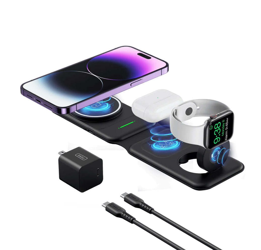 INIU Caricabatterie wireless 3 in 1 SnapGo WI222