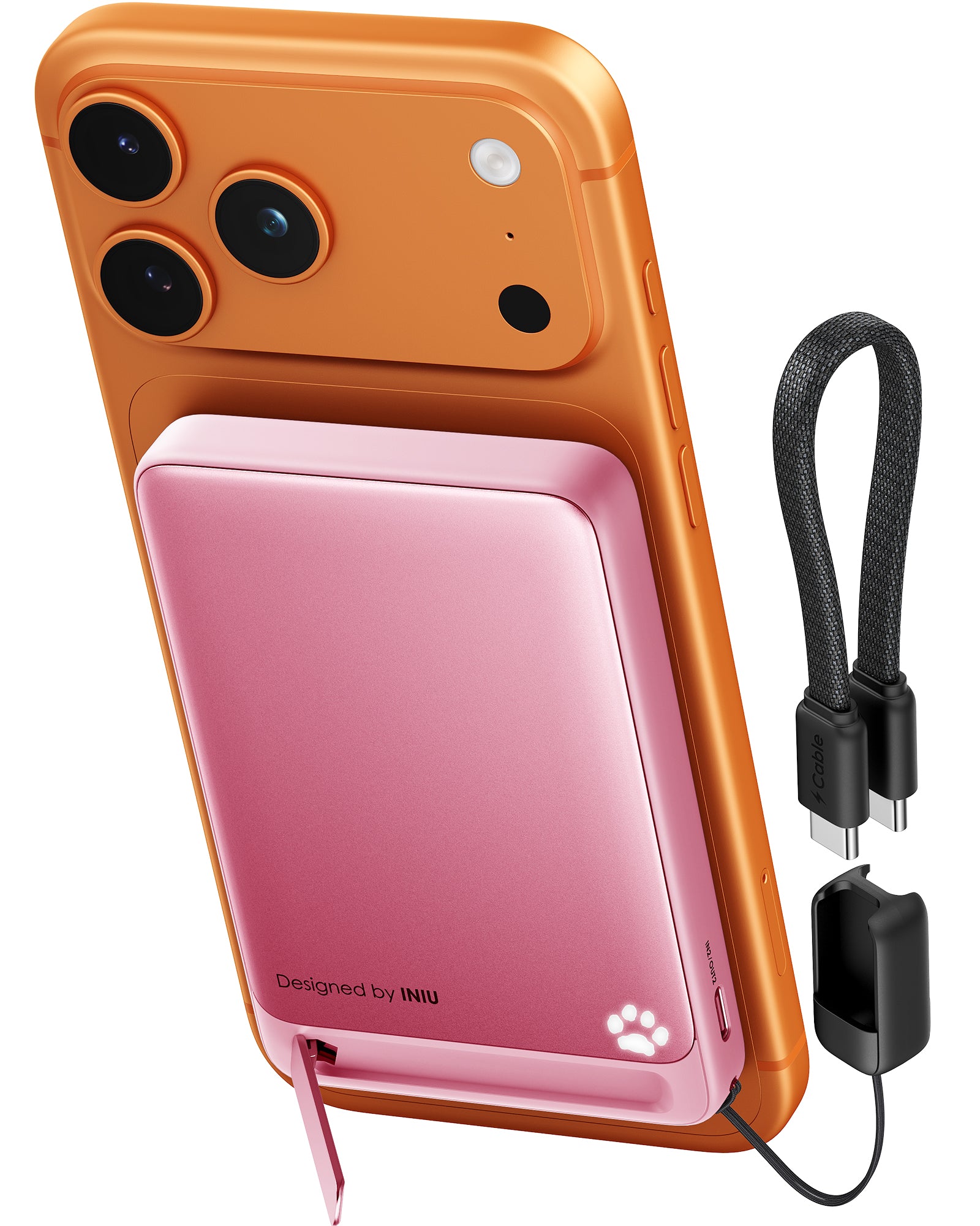 INIU SnapGo magnetisk powerbank 10000mAh 15W, Qi2 MagSafe