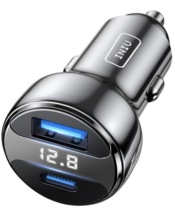 INIU I711 2-Port Ultra Fast Car Charger 66W