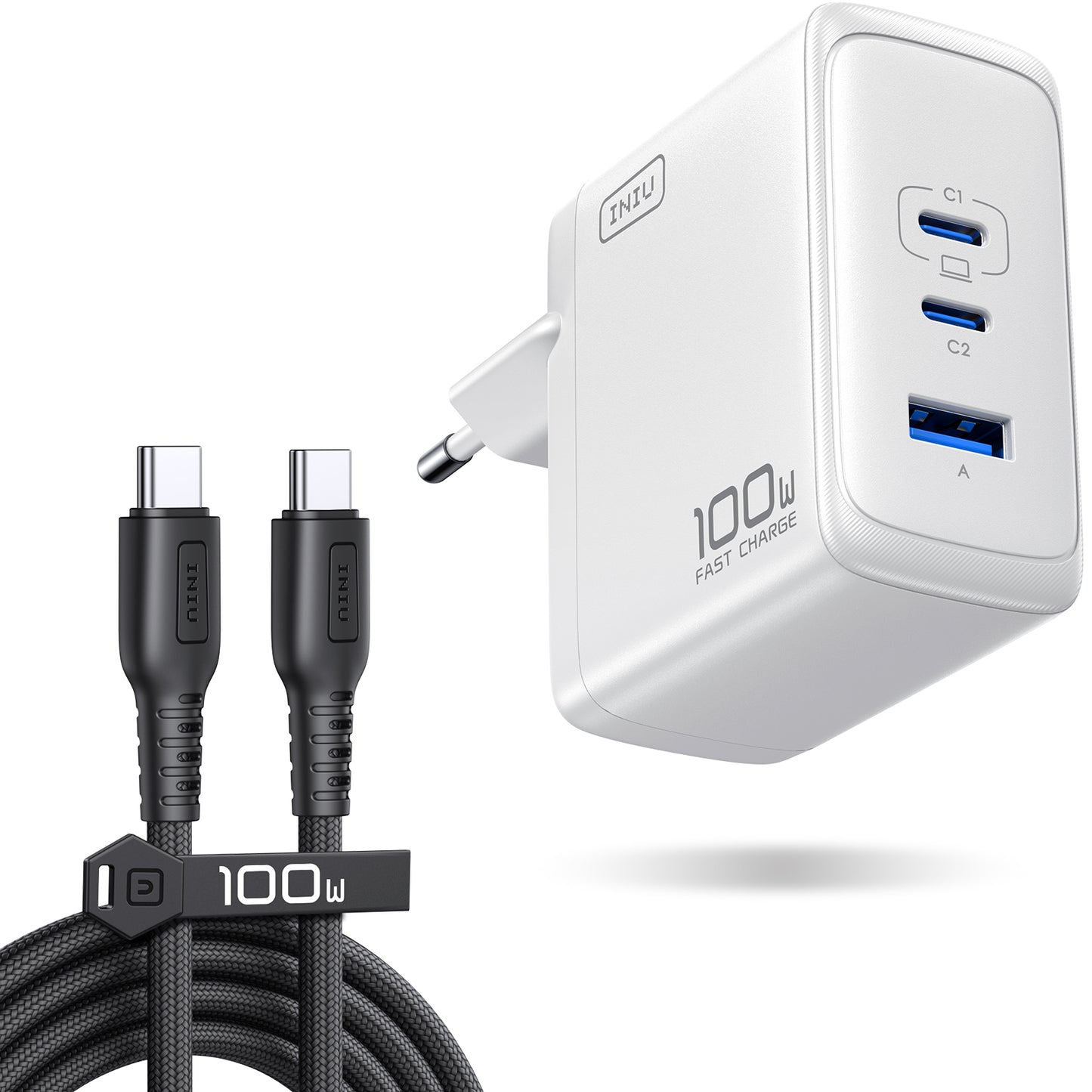 INIU A11 100W 3-Port GaN-Ladegerät