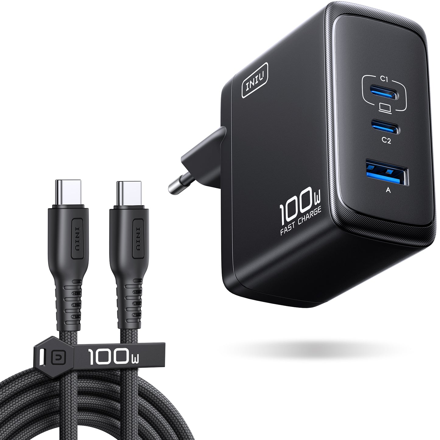INIU A11 100W 3-Port GaN-Ladegerät
