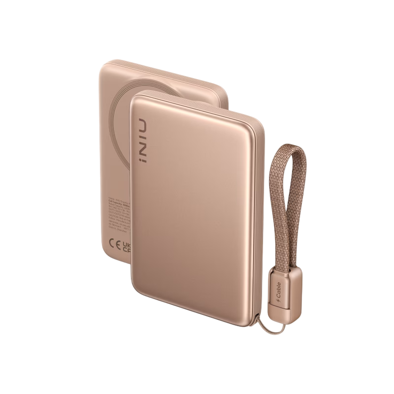 INIU SnapGo Air Power Bank magnetico da 10000 mAh, 25 W, Qi2.2 MagSafe