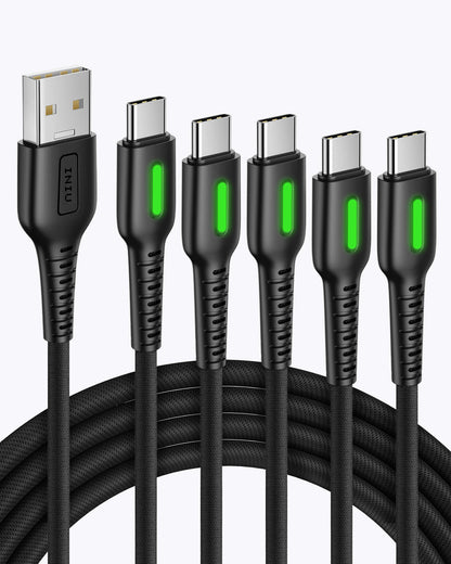 Cavo INIU D3C Nylon USB C (3.3*2 + 6*2 + 10ft, 5-Pack)